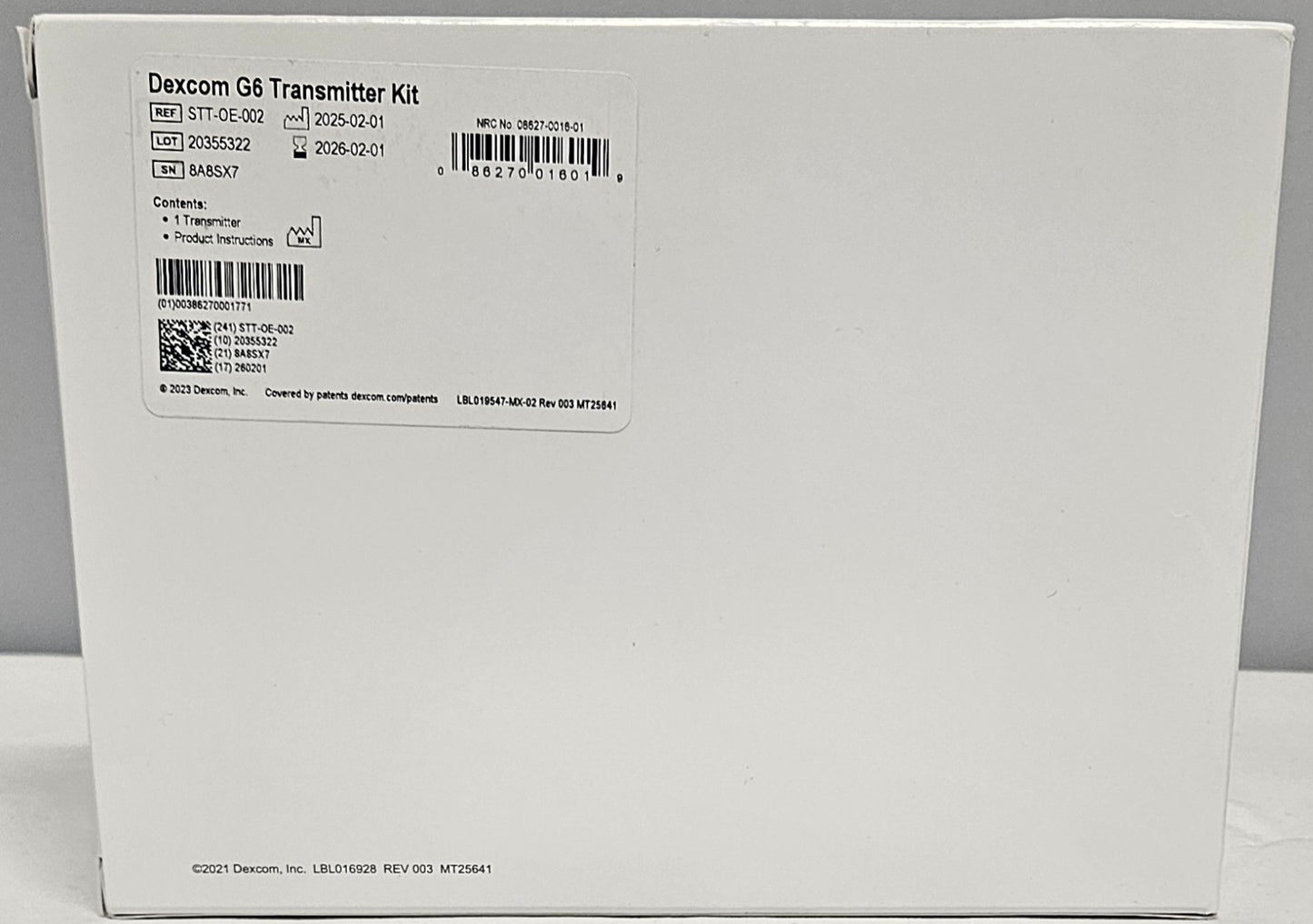 Sell Dexcom G6 Transmitter Kit STT-OE-002 - with booklet