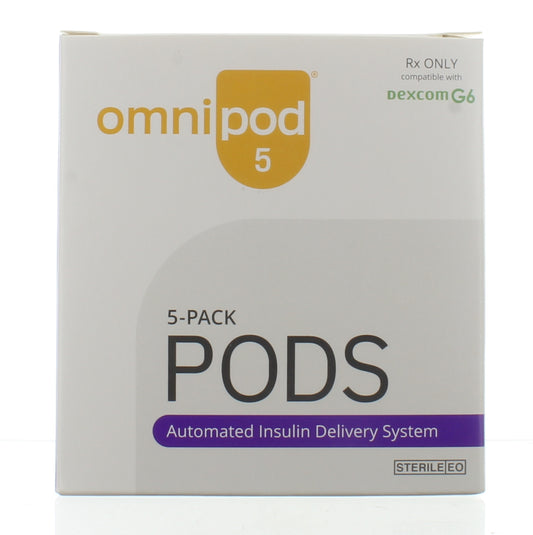 Omnipod5 5pack Dexcom G6 Compatible Automated Insulin Delivery System - Sell Diabetes Supplies