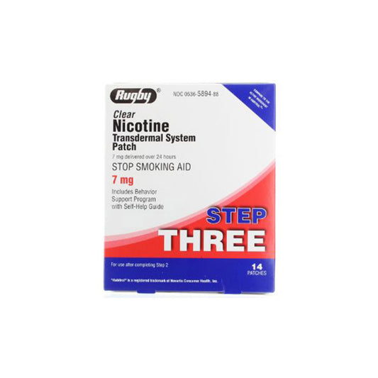 Rugby Step Three 14 Day Nicotine Patches