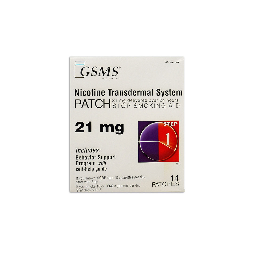 GSMS Step One Nicotine 14 Day Patches