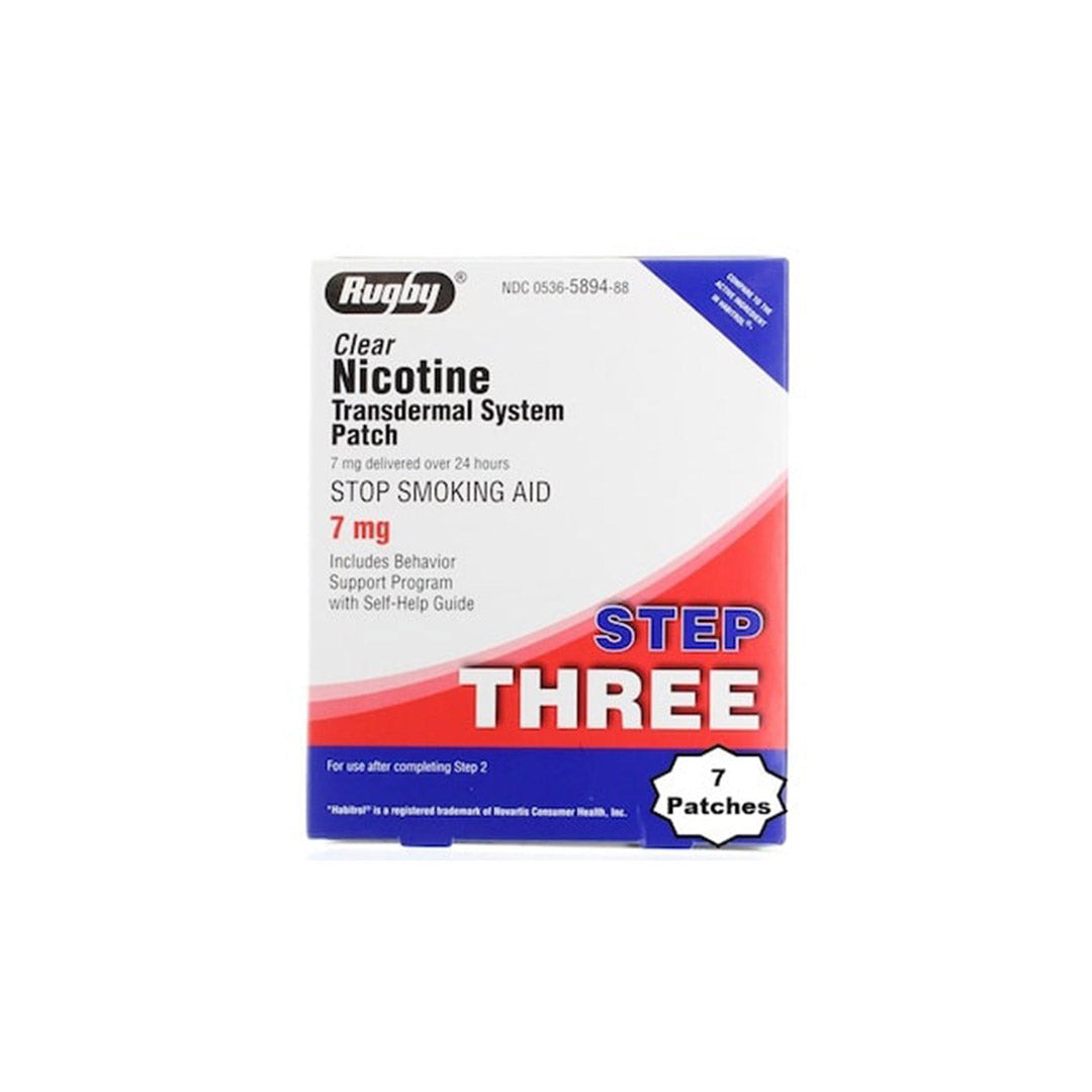 Rugby Step Three 7 Day Nicotine Patches