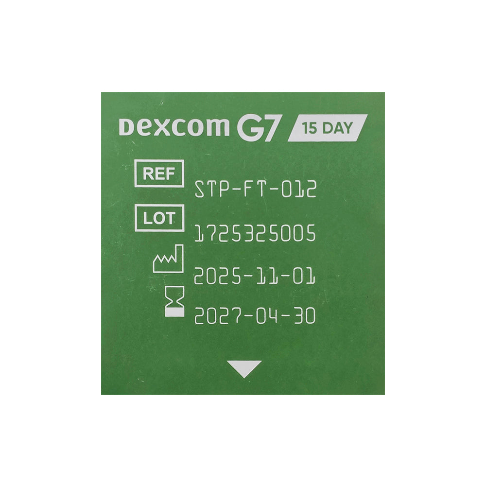Dexcom G7 Sensor – 15 Day – Code 012 (1 Sensor per Box)