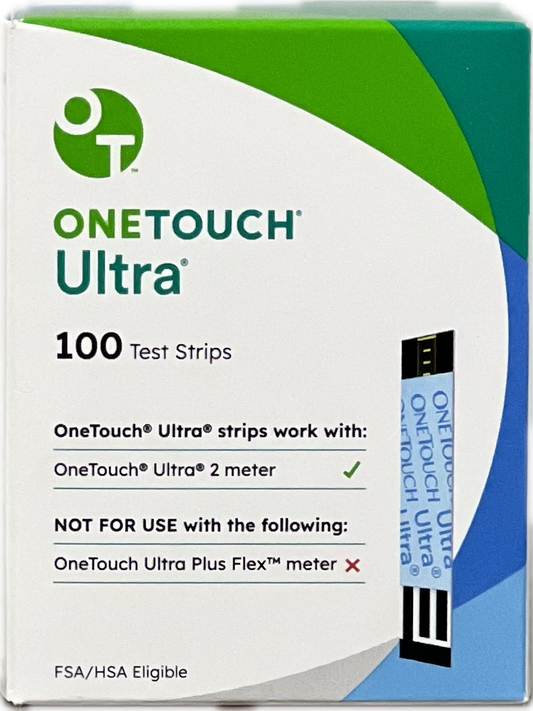 One Touch Ultra 100 Count Test Strips