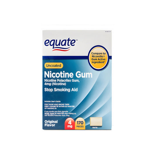 Equate Nicotine Gum 160,170 and More Pieces