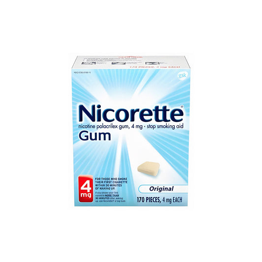 Nicorette Gum 160, 170 or More Pieces